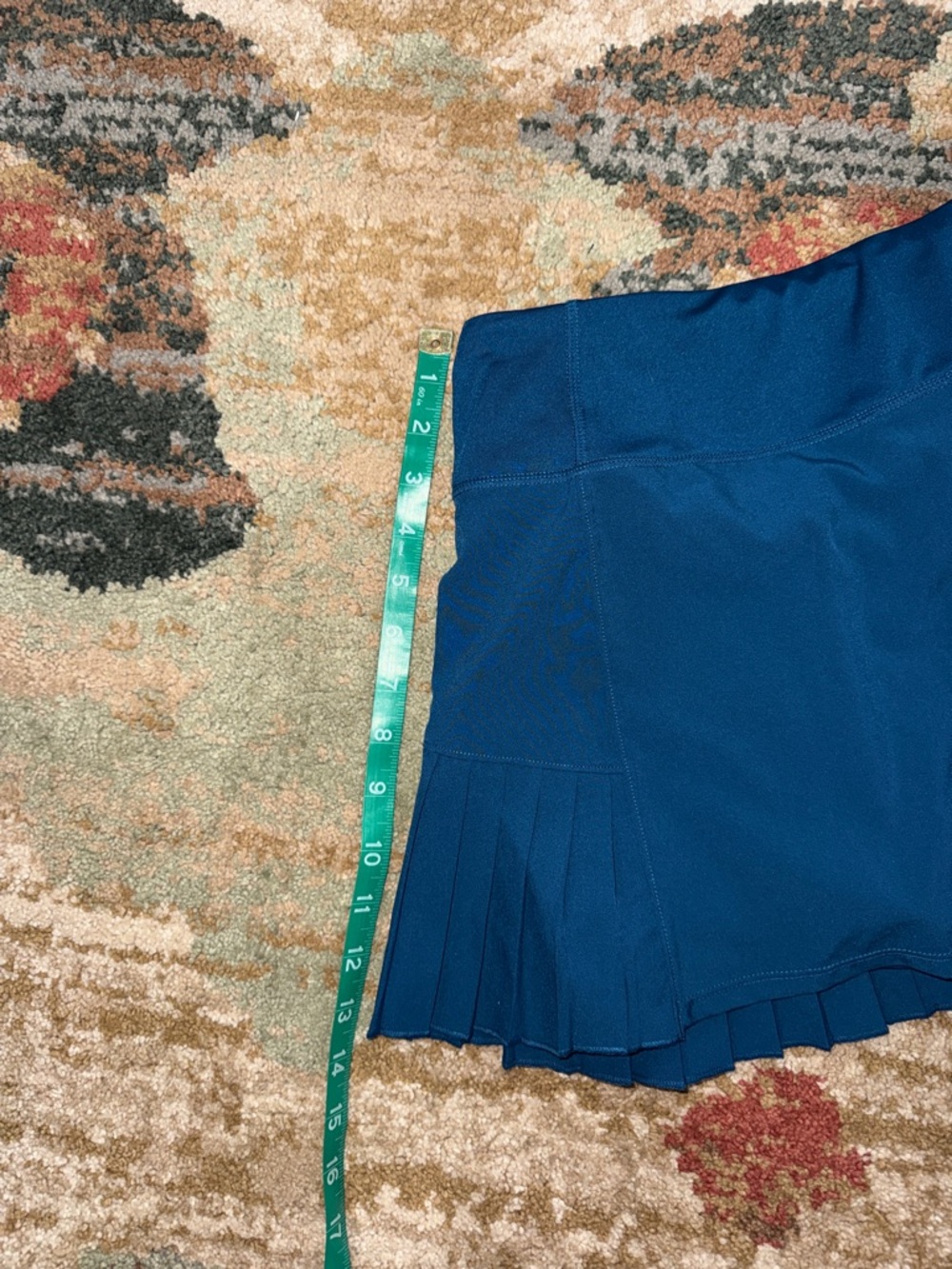 Women's Pleated Athletic Skirts - Black & Blue - Picture 7 of 7